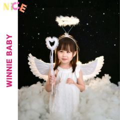 Cánh Thiên Thần Lông Ngỗng Trắng BBCOSPLAY Cho Trẻ Em - Phụ Kiện Hóa Trang Dễ Thương Nhiều Kích Cỡ 60-160cm