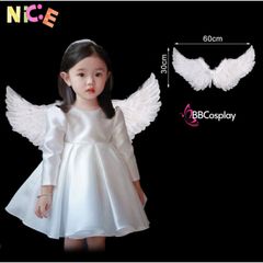 Cánh Thiên Thần Lông Ngỗng Trắng BBCOSPLAY Cho Trẻ Em - Phụ Kiện Hóa Trang Dễ Thương Nhiều Kích Cỡ 60-160cm