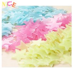 Bộ 100 Ngôi Sao Dạ Quang Đủ Màu - Dán Tường Phát Sáng Lấp Lánh Ban Đêm Cho Phòng Ngủ Trẻ Em, Tạo Không Gian Kỳ Diệu