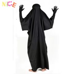 Bộ trang phục Vô Diện - Áo choàng đen huyền bí và mặt nạ cosplay cho tín đồ yêu thích hóa trang - Đủ các kích thước cho trẻ em và người lớn