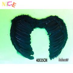 Cánh Thiên Thần Cosplay Đen Trắng - Đôi Cánh Lông Vũ Dành Cho Tiệc Tùng và Hóa Trang ấn Tượng