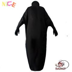 Bộ Trang Phục Vô Diện - Áo Choàng Đen & Mặt Nạ Bí Ẩn Cho Cosplay Anime, Phù Hợp Với Mọi Kích Cỡ Nam Nữ Trẻ Em