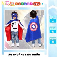 Bộ Trang Phục Halloween Cho Bé - Áo Choàng Siêu Nhân, Mũ và Giỏ Bí Ngô - Phù Hợp Cho Mùa Lễ Hội Trung Thu