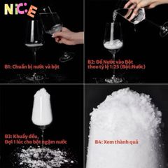 Bột Tuyết Nhân Tạo - Trang Trí Giáng Sinh, Xây Dựng Người Tuyết Đẹp Mắt cho Không Gian Lễ Hội