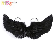 Cánh Thiên Thần Đen Trắng Huyền Bí - Phụ Kiện Thời Trang Tạo Điểm Nhấn Tối Giản Cho Ngôi Nhà Bạn