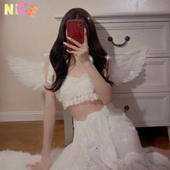Cánh Thiên Thần Trắng - Phụ Kiện Hóa Trang Giáng Sinh và Halloween - Đôi Cánh Lông Vũ Dành Cho Tất Cả Dịp Lễ Hội