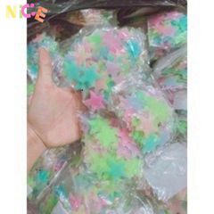 Bộ 100 Miếng Dán Tường Phát Sáng Hình Ngôi Sao Dạ Quang - Trang Trí Nội Thất Thiên Hà Huyền Ảo Cho Bé Yêu