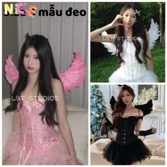 Cánh Thiên Thần Lông Vũ Nhiều Màu - Phụ Kiện Chụp Ảnh Độc Đáo Cho Đám Cưới, Tiệc Tùng và Kỷ Niệm Sáng Tạo