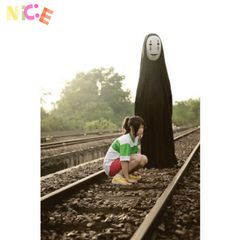 Bộ đồ cosplay Vô Diện - Áo choàng đen và mặt nạ thần kỳ cho sự kiện anime, Halloween - Thời trang không giống ai tại Thaolinh950 Shop