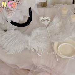 Bộ Trang Phục Thiên Thần 3 Món Dễ Thương - Cánh, Mũ & Cây Thần Kỳ Chất Liệu Cao Cấp Cho Bé Yêu Tỏa Sáng