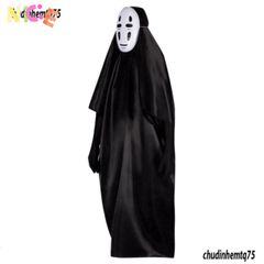 Bộ Trang Phục Hóa Trang Vô Diện Halloween - Áo Choàng, Găng Tay và Mặt Nạ Cho Chơi Cosplay Kích Cỡ Khác Nhau