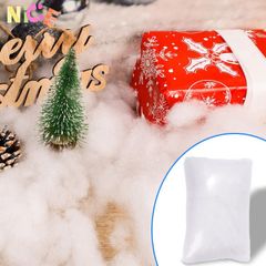 Bông Tuyết Cotton Mềm Trang Trí Cây Thông Giáng Sinh - Tuyết Giả Để Tạo Không Gian Ấm Cúng Noël