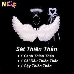 Cánh Thiên Thần Cho Bé Gái - Phụ Kiện Hóa Trang Halloween & Giáng Sinh E1438 - Bộ Đồ Duy Nhất Cho Bé Xinh Đẹp