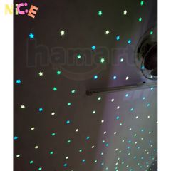 Bộ 100 Sao Dạ Quang Dán Tường - Trang Trí Phòng Ngủ Lấp Lánh Ánh Sáng Trong Không Gian Tối Tăm