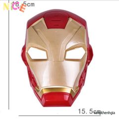 Mặt Nạ Biến Hình Iron Man Cao Cấp - Phụ Kiện Tony Stark Cho Bé Trai Yêu Marvel - Đồ Chơi Hóa Trang An Toàn, Gập Gọn 18x15cm
