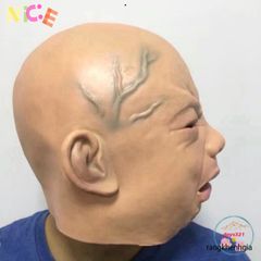 Mặt Nạ EM BÉ KHÓC ĐỨC - Hóa Trang Halloween Độc Đáo Bằng Latex Tự Nhiên, Phù Hợp Tổ Chức Tiệc và Cosplay