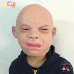 Mặt Nạ EM BÉ KHÓC ĐỨC - Hóa Trang Halloween Độc Đáo Bằng Latex Tự Nhiên, Phù Hợp Tổ Chức Tiệc và Cosplay