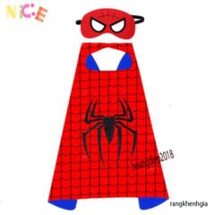 Bộ Trang Phục Siêu Nhân IRONMAN Cho Trẻ Em - Áo Choàng Satin Lụa Và Mặt Nạ Hóa Trang Marvel - Quà Sinh Nhật Tuyệt Vời