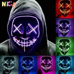 Mặt Nạ Phát Sáng LED Halloween - Mặt Nạ Dạ Quang Độc Đáo Cho Tiệc Hóa Trang, Cosplay, Sự Kiện Đặc Biệt