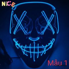 Mặt Nạ Phát Sáng LED Halloween - Mặt Nạ Dạ Quang Độc Đáo Cho Tiệc Hóa Trang, Cosplay, Sự Kiện Đặc Biệt