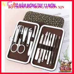 Bộ Dụng Cụ Chăm Sóc Móng Tay Aulyshop 12 Món - Đầy Đủ Dụng Cụ Làm Móng Và Làm Đẹp Cao Cấp, Tiện Dụng Cho Gia Đình