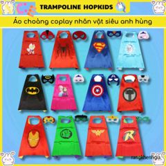 Áo Choàng Siêu Anh Hùng Hopkids - Trang Phục Cosplay Các Nhân Vật Vũ Trụ Điện Ảnh, Halloween, Batman, Spider-Man cho Trẻ Em