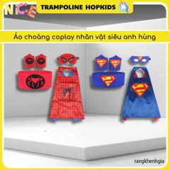 Áo Choàng Siêu Anh Hùng Hopkids - Trang Phục Cosplay Các Nhân Vật Vũ Trụ Điện Ảnh, Halloween, Batman, Spider-Man cho Trẻ Em