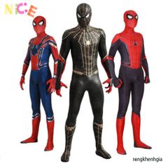 Bộ Đồ Liền Quần Hóa Trang Spider-Man No Way Home Cho Bé - Chất Liệu Spandex Mềm Mại, Thiết Kế 3D Đầy Sắc Màu Hóa Trang Halloween, Cosplay