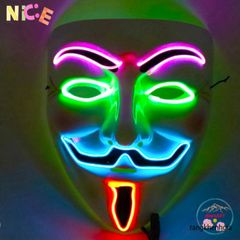 Mặt Nạ Halloween Đầu Lâu LED Phát Sáng - Phụ Kiện Hóa Trang Kinh Dị Cho Tiệc Tùng và Lễ Hội