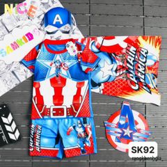 Bộ Đồ Siêu Anh Hùng Kèm Choàng và Mặt Nạ SAMKIDS - Thời Trang Trẻ Em Chất Liệu Cao Cấp cho Bé Yêu Diện Siêu Nhân 3D