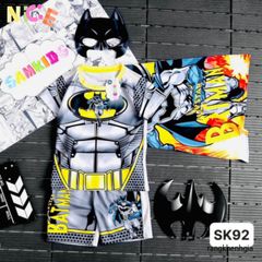 Bộ Đồ Siêu Anh Hùng Kèm Choàng và Mặt Nạ SAMKIDS - Thời Trang Trẻ Em Chất Liệu Cao Cấp cho Bé Yêu Diện Siêu Nhân 3D
