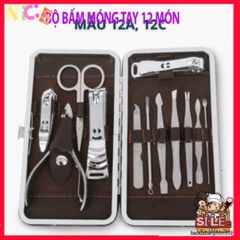 Bộ Dụng Cụ Làm Móng Tay Móng Chân Sandrine BMT2 - 12 Món Thép Không Gỉ, Đẹp Mắt, Tiện Lợi, Giúp Chăm Sóc Sắc Đẹp Tại Nhà