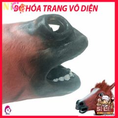 Mặt Nạ Ngựa Latex Độc Đáo - Phụ Kiện Halloween Cho Tiệc Hóa Trang, Dành Cho Người Lớn và Trẻ Em
