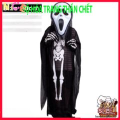 Bộ Hóa Trang Thần Chết Halloween - Áo Choàng, Mặt Nạ, Găng Tay & Lưỡi Hái Độc Đáo Cho Bé và Người Lớn, Trang Phục Ma Quái Tuyệt Vời