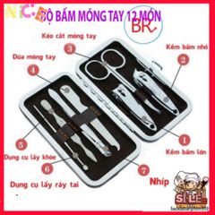 Bộ Dụng Cụ Làm Nail 12 Món Cao Cấp - Dụng Cụ Chăm Sóc Móng Tay Tiện Ích Tại Nhà, Quà Tặng Tuyệt Vời Cho Tín Đồ Làm Đẹp