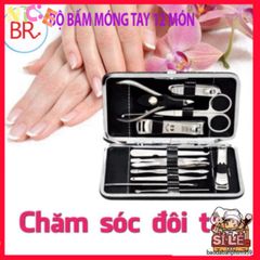 Bộ Dụng Cụ Làm Nail 12 Món Cao Cấp - Dụng Cụ Chăm Sóc Móng Tay Tiện Ích Tại Nhà, Quà Tặng Tuyệt Vời Cho Tín Đồ Làm Đẹp