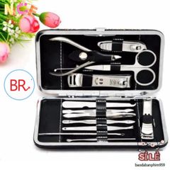 Bộ Dụng Cụ Làm Nail 12 Món Cao Cấp - Dụng Cụ Chăm Sóc Móng Tay Tiện Ích Tại Nhà, Quà Tặng Tuyệt Vời Cho Tín Đồ Làm Đẹp