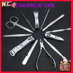 Bộ Dụng Cụ Chăm Sóc Móng Tay 12 Món Inox Cao Cấp - Đẹp Mắt và Tiện Lợi Chăm Sóc Sức Khỏe Móng Tại Nhà