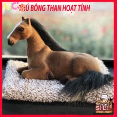 Thú Bông Ngựa Đôi Hút Mùi - Mềm Mại, Lõi Than Hoạt Tính Lọc Không Khí, Phụ Kiện Trang Trí Ô Tô Đáng Yêu