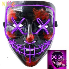 Mặt Nạ Hacker Phát Sáng LED 7 Màu - Đạo Cụ Hoá Trang Halloween Độc Đáo và Phụ Kiện Video TikTok Hấp Dẫn