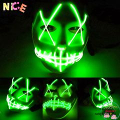 Mặt Nạ Hacker Phát Sáng LED 7 Màu - Đạo Cụ Hoá Trang Halloween Độc Đáo và Phụ Kiện Video TikTok Hấp Dẫn