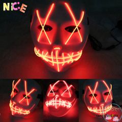 Mặt Nạ Hacker Phát Sáng LED 7 Màu - Đạo Cụ Hoá Trang Halloween Độc Đáo và Phụ Kiện Video TikTok Hấp Dẫn