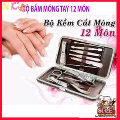 Bộ Dụng Cụ Làm Móng 12 Món Cao Cấp - Thiết Kế Nhỏ Gọn, Dễ Dàng Chăm Sóc Móng Tại Nhà - Quà Tặng Ý Nghĩa