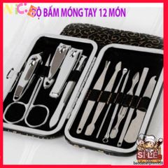 Bộ Dụng Cụ Làm Móng 12 Món Cao Cấp - Thiết Kế Nhỏ Gọn, Dễ Dàng Chăm Sóc Móng Tại Nhà - Quà Tặng Ý Nghĩa