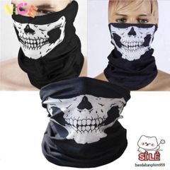 Khẩu Trang 3D Đầu Lâu Phong Cách Hầm Hố - Khăn Đa Năng Thể Thao Chống Nắng, Chống Lạnh, Phụ Kiện Cá Tính Cho Người Yêu Thích Phiêu Lưu