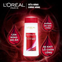Nước Hoa Hồng Loreal Revitalift Aqua Milky 200ml - Dành Cho Mọi Loại Da, Săn Chắc Da, Giảm Nếp Nhăn, Dưỡng Ẩm Tự Nhiên