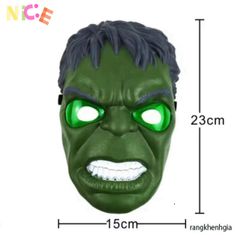 Mặt Nạ LED Siêu Anh Hùng Avengers Phát Sáng - Đạo Cụ Halloween và Tiệc Sinh Nhật Hình Người Nhện Cho Trẻ Em