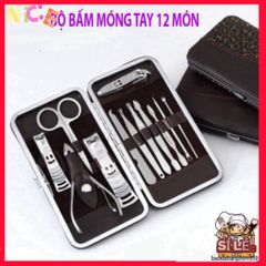 Bộ 12 Dụng Cụ Chăm Sóc Móng Tay Cao Cấp 