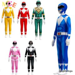 Bộ Trang Phục Cosplay Power Rangers cho Trẻ Em và Người Lớn - Đầm Siêu Anh Hùng Thời Trang Halloween và Tiệc Tùng