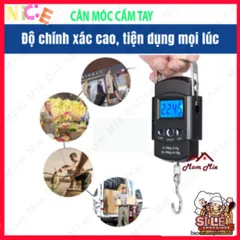 Cân Điện Tử Tiểu Ly Treo Mini 50kg - Cân Bằng Hành Lý và Câu Cá, Màn Hình LCD, Thiết Kế Nhỏ Gọn, Tiện Lợi Mang Theo